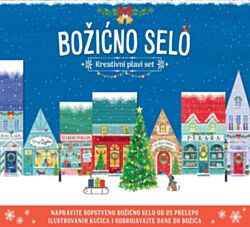 VULKAN Knjiga Božićno selo – kreativni plavi set