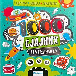 Vulkan Knjiga Crtaj, oboj, zalepi – 1.000 sjajnih nalepnica