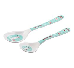 CANPOL BABIES SET KAŠIKA 2kom 4/530 MELAMINE - EXOTIC ANIMALS TURQUOISE