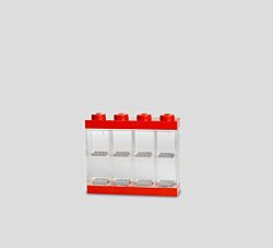 LEGO izložbena polica za 8 minifigura - Crvena