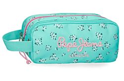 Pepe Jeans Nora prazna pernica sa 3 pregrade - Tirkizna 60.447.42