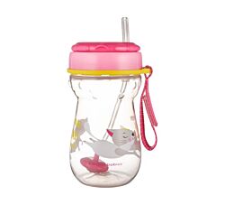 CANPOL BABIES ŠOLJA SA SLAMČICOM "CAT" - 350ml