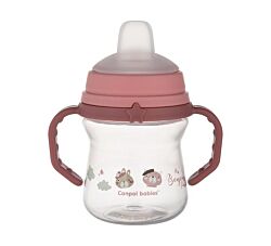 CANPOL BABIES ŠOLJA BONJOUR PARIS 150ml SA SILIKONSKIM KLJUNOM 56/612 - PINK