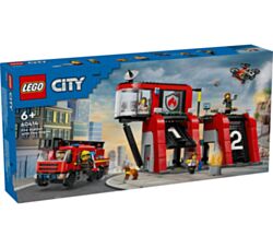 LEGO Igračka 60414 Vatrogasna stanica s vatrogasnim vozilom