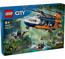 LEGO Igračka 60437 Helikopter – istraživač džungle u kampu baze