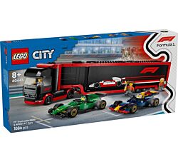 LEGO Igračka 60445 F1® kamion sa RB20 i AMR24 F1® formulama