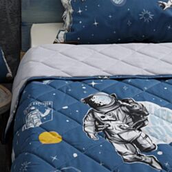 Stefan Prekrivač dezen-frotir 140 cm x 200 cm - Plavi astronaut