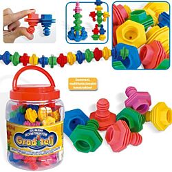 Pertini Igračka Gumeni konstruktor graditelj u tegli