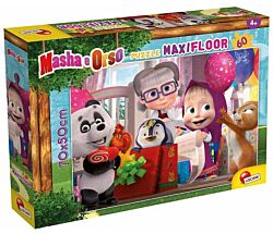 Lisciani Slagalica 60 delova masha and bear 2u1 složi i oboji