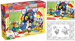 Lisciani Slagalica - Bojanka 60 kom Miki Maus 2u1