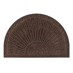 MULTY HOME Otirač gumeni braon CONTOURS HALFMOON STARBURST EU5000012