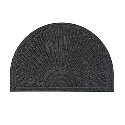 MULTY HOME Otirač gumeni tamno sivi CONTOURS HALFMOON STARBURST EU5000267