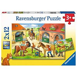 Ravensburger puzzle- Odmor na ergeli RA05178