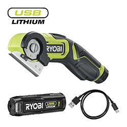 RYOBI Kompaktni bežični alat za sečenje, USB Lithium™ 4V 2,0 Ah RCT4-120G
