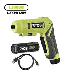 RYOBI Kompaktni bežični okretni odvijač USB Lithium™ 4V RSDP4-120G