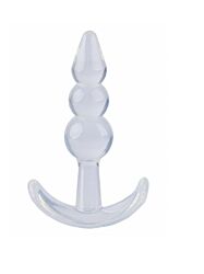 T Plug Beaded Clear AT 1126