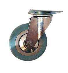 POLJOBIT Točak gumeni sivi okretan na pločici 65GSOP