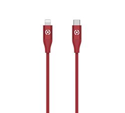 Celly Konverter kabl USB-C na Lightning (m/m) 1,5 m - Crveni