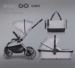 EURO CART Kolica za bebe 2 u 1 Easy Go Giro W/EA/GIRO/CG - Cloudy Grey