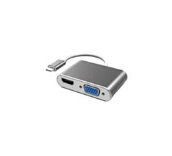 Fast Asia Konvertor USB Tip-C na HDMI + VGA