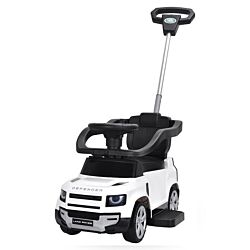 PERTINI Igračka Guralica Land Rover Defender sa ručkom - Bela