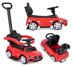 ECO TOYS Guralica Mercedes C CLASS sa interaktivnim volanom i ručkom  668 - Crvena