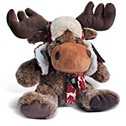 Pertini Plišani braon los sa kapom i šalom 25 cm 1039173