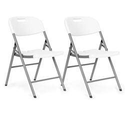 ModernHome Set od 2 sklopive stolice HT002 - White