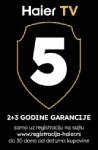 2 +3 godine garancije haier TV