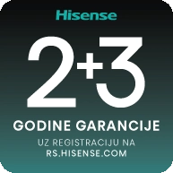 Hisense 2+ 3 godine garancije
